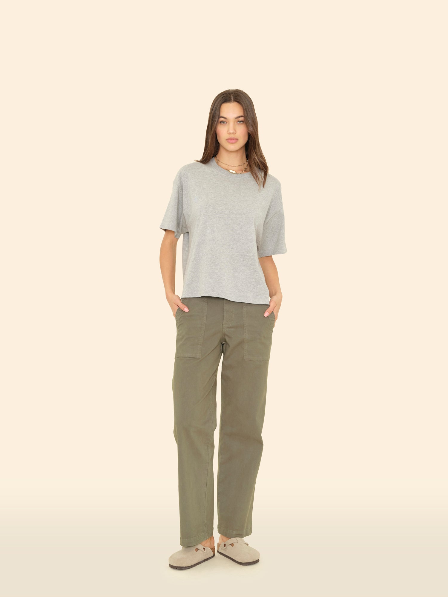 Army Green Florian Twill Pant