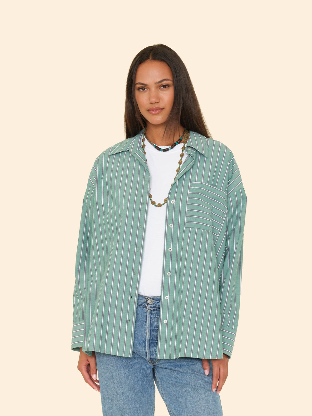 X2505 Shirt Cilantro Stripe Sydney Shirt Cilantro Stripe Sydney Shirt