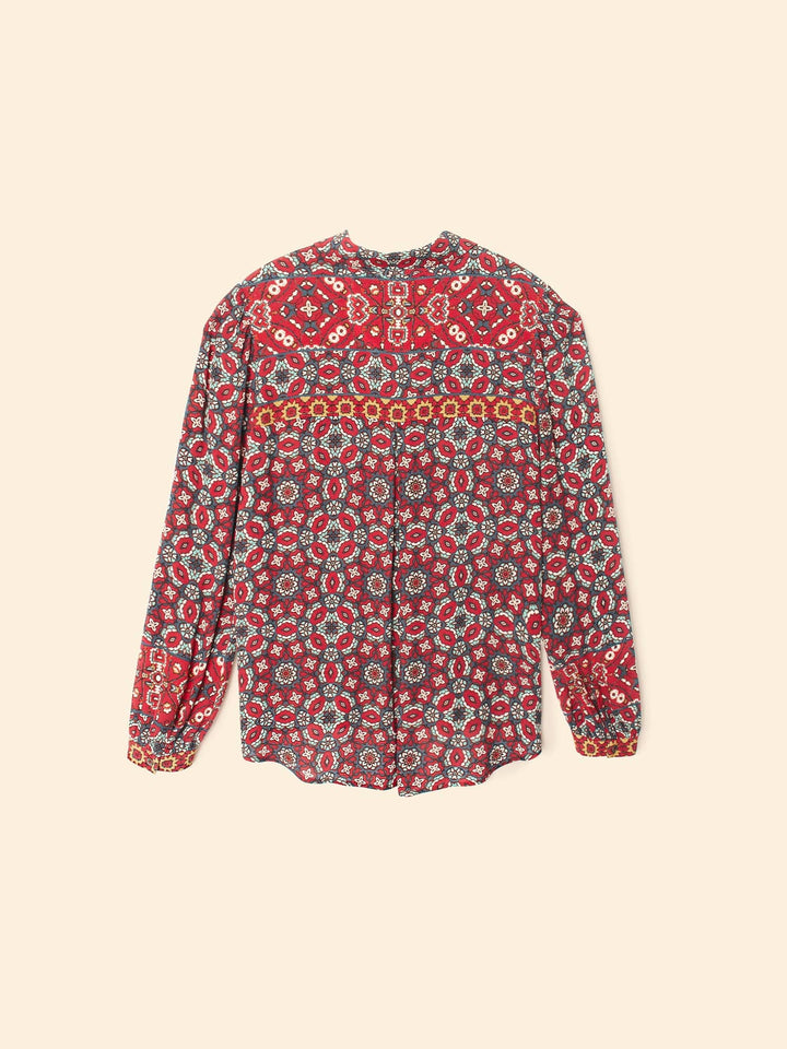 X2505 Shirt Merlot Tile Gaby Shirt Merlot Tile Gaby Shirt