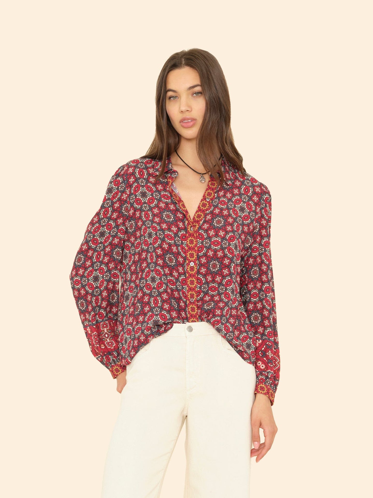 X2505 Shirt Merlot Tile Gaby Shirt Merlot Tile Gaby Shirt