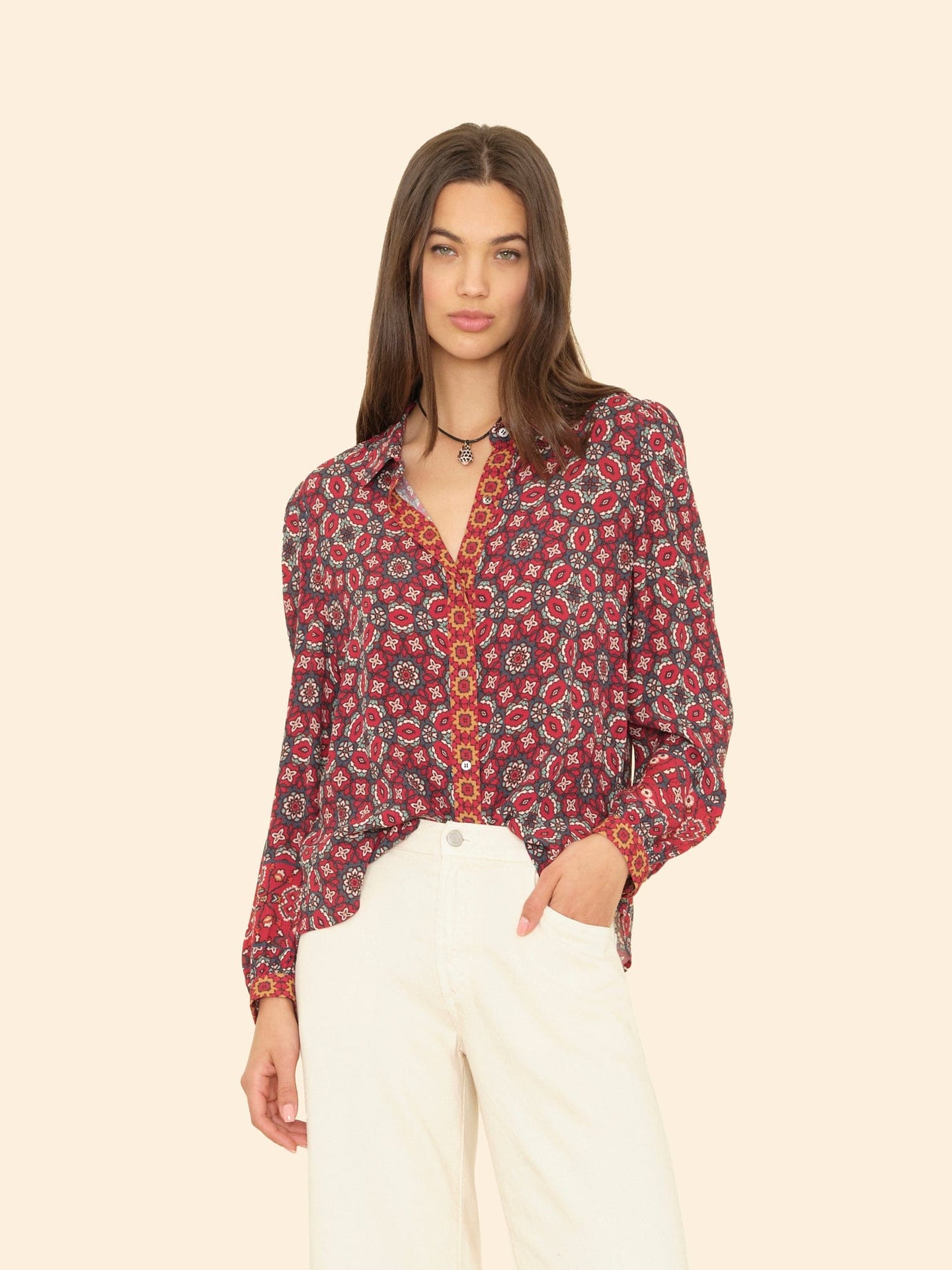 X2505 Shirt Merlot Tile Gaby Shirt Merlot Tile Gaby Shirt