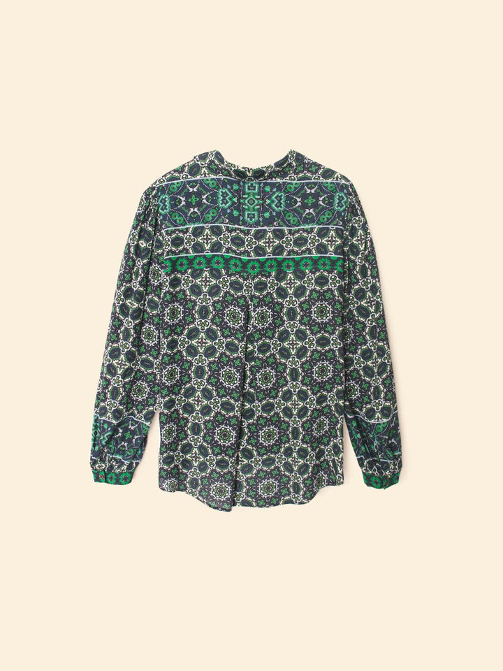 X2505 Shirt Navy Tile Gaby Shirt Navy Tile Gaby Shirt