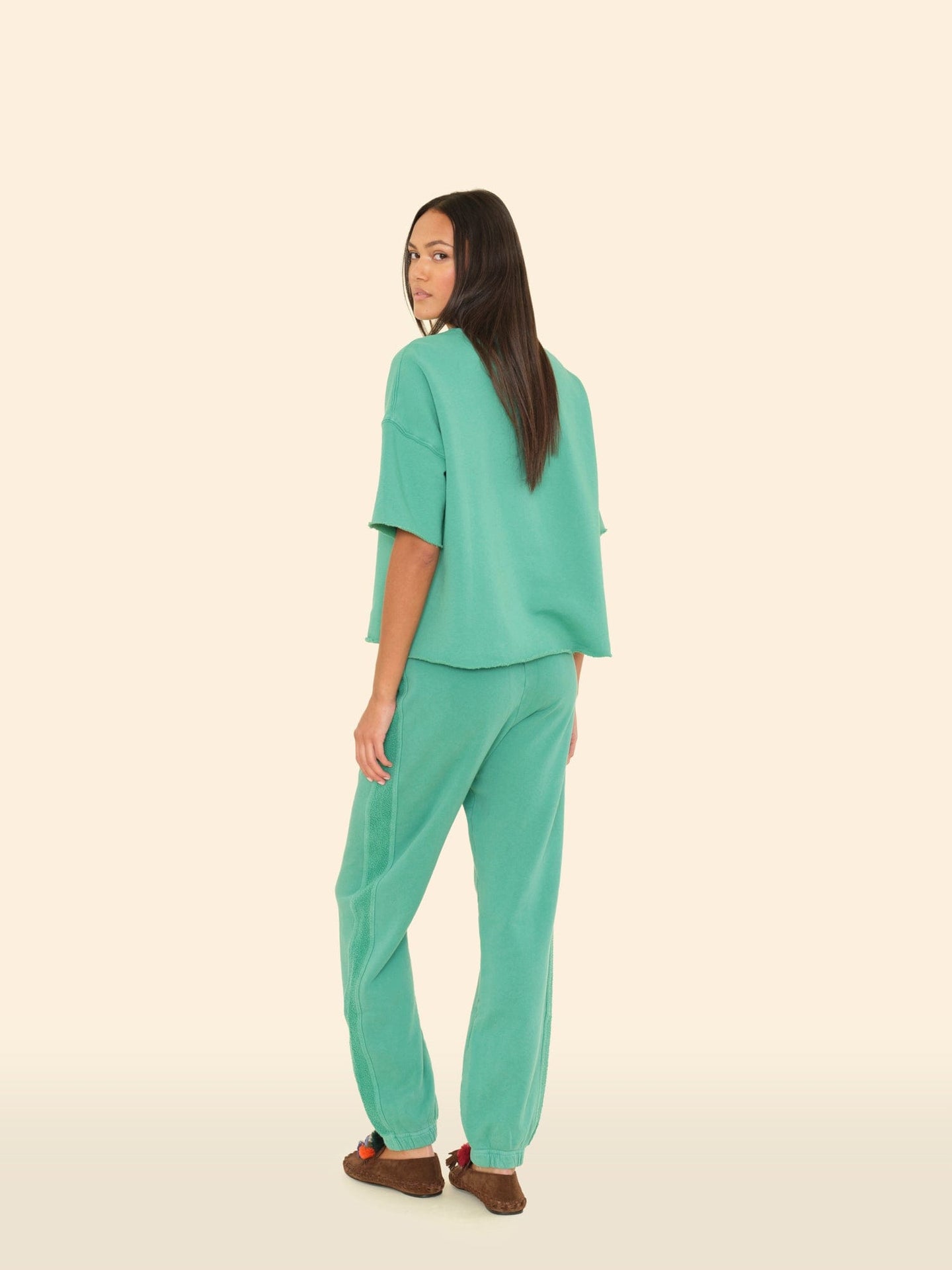 X2505 Sweatpant Field Green Hemming Sweatpant Field Green Hemming Sweatpant