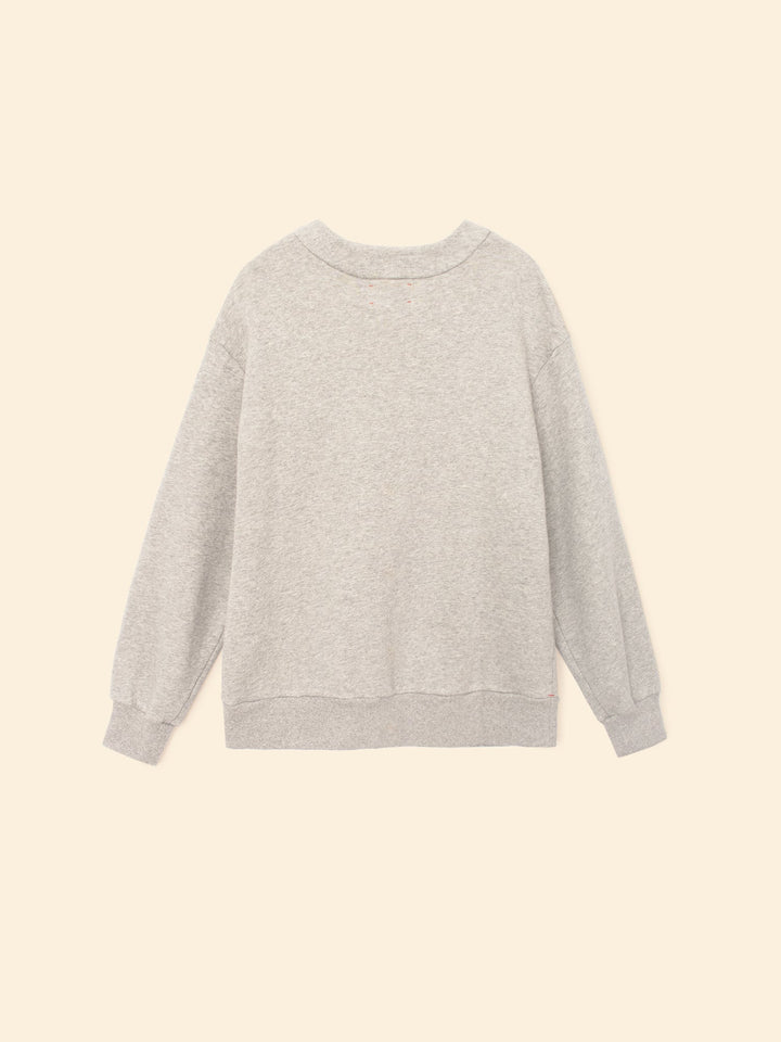 X2505 Sweatshirt Heather Grey Benny Cardigan Heather Grey Benny Cardigan