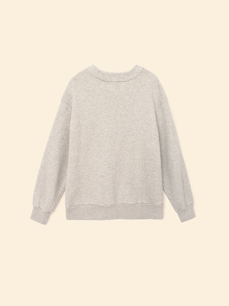 X2505 Sweatshirt Heather Grey Benny Cardigan Heather Grey Benny Cardigan