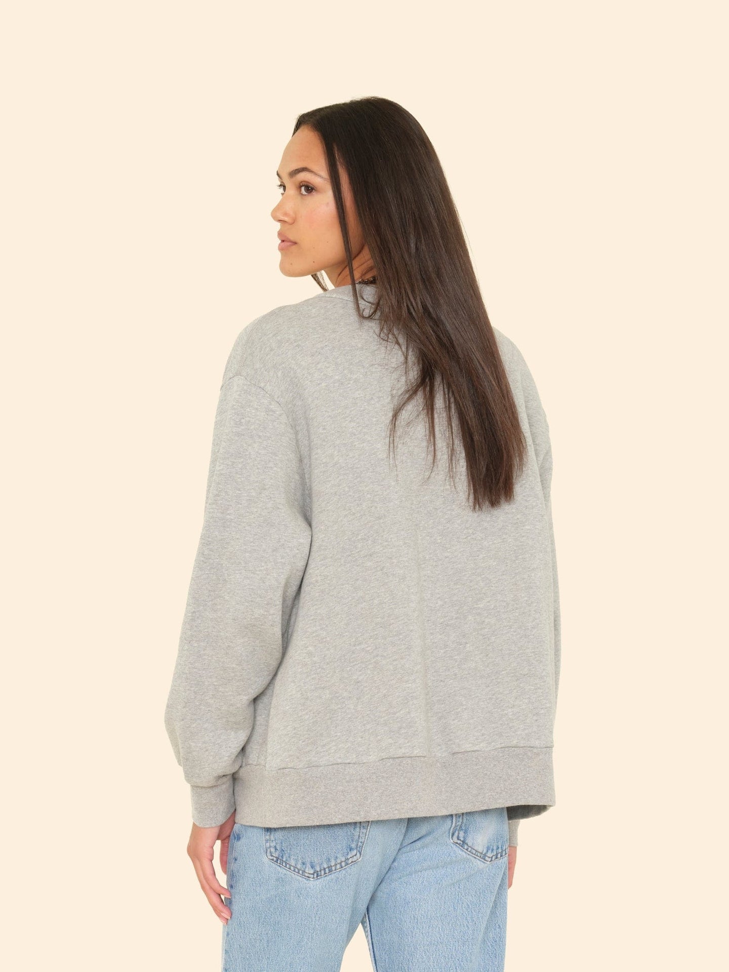 X2505 Sweatshirt Heather Grey Benny Cardigan Heather Grey Benny Cardigan
