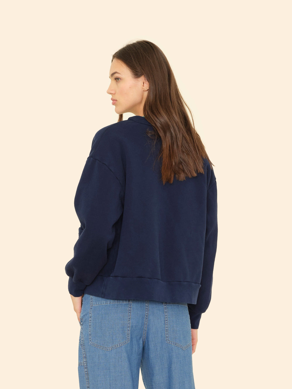 X2505 Sweatshirt Navy Benny Cardigan Navy Benny Cardigan