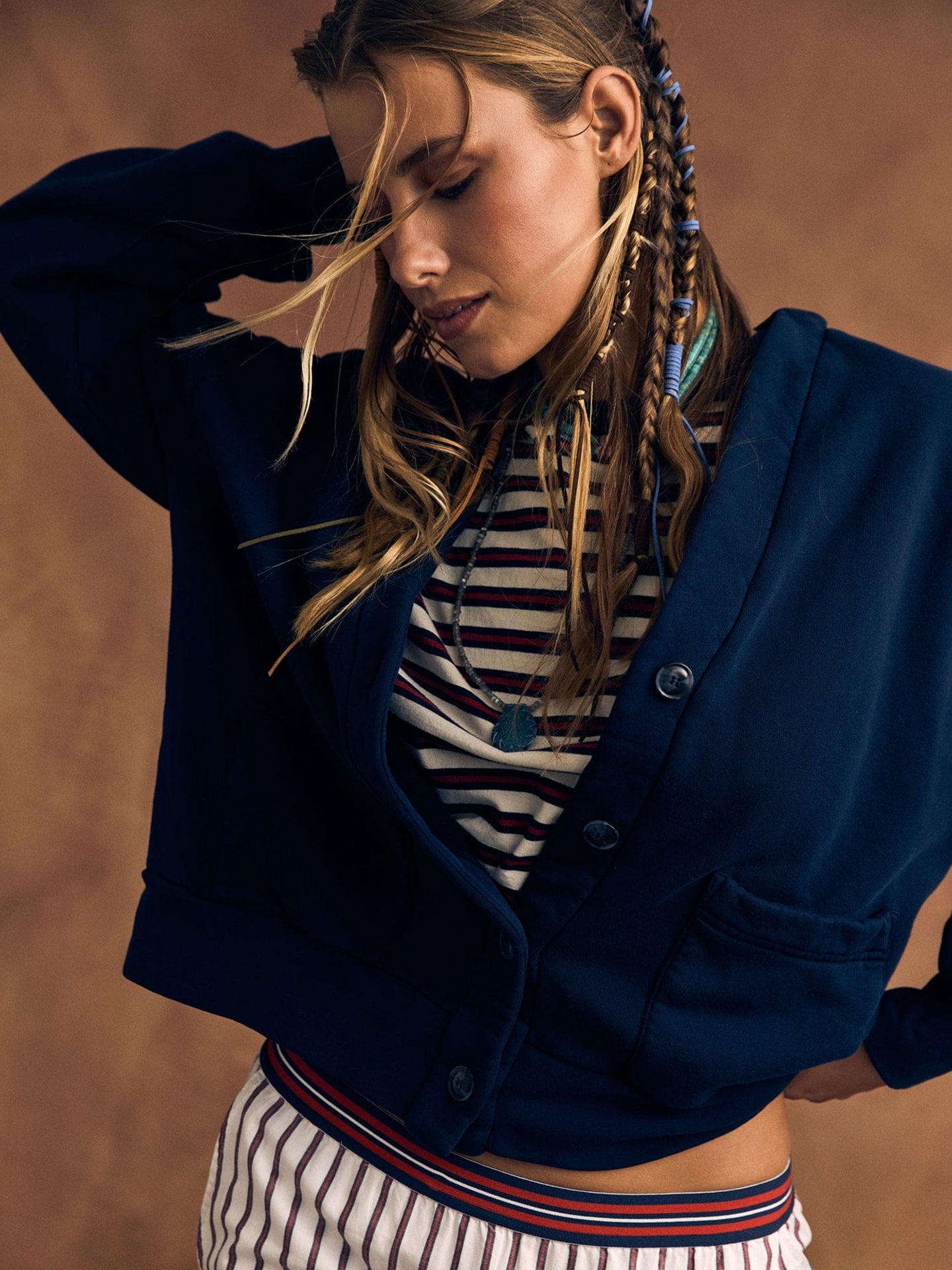 X2505 Sweatshirt Navy Benny Cardigan Navy Benny Cardigan