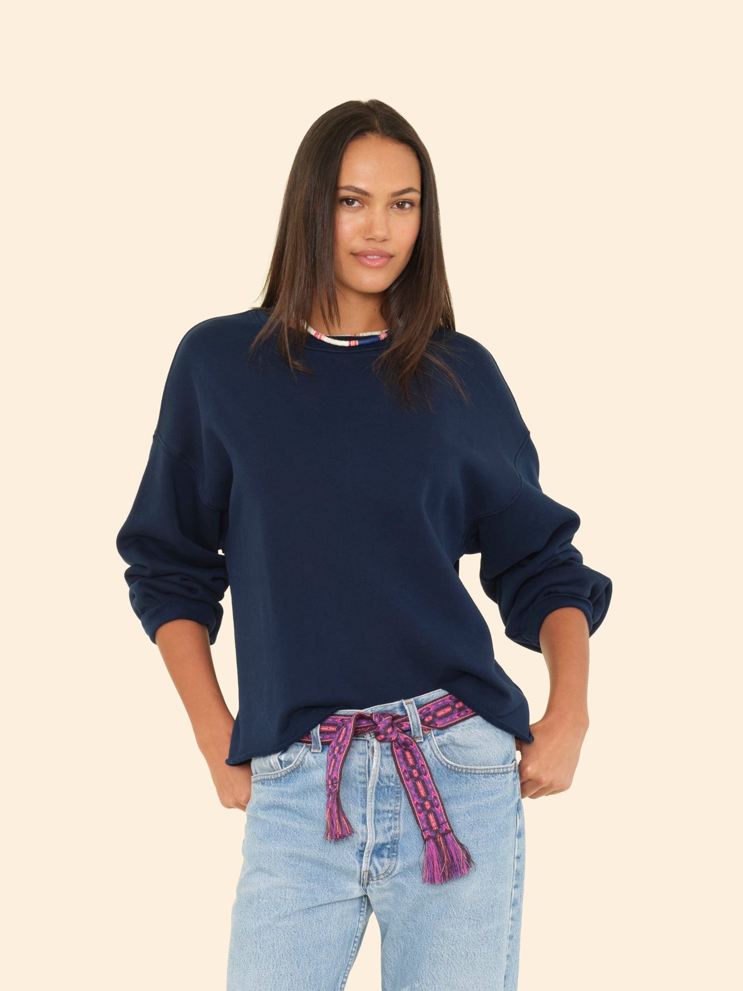 シンゾーン CLEMENTINE SWEATSHIRT 85 NAVY Navy Honor Sweatshirt
