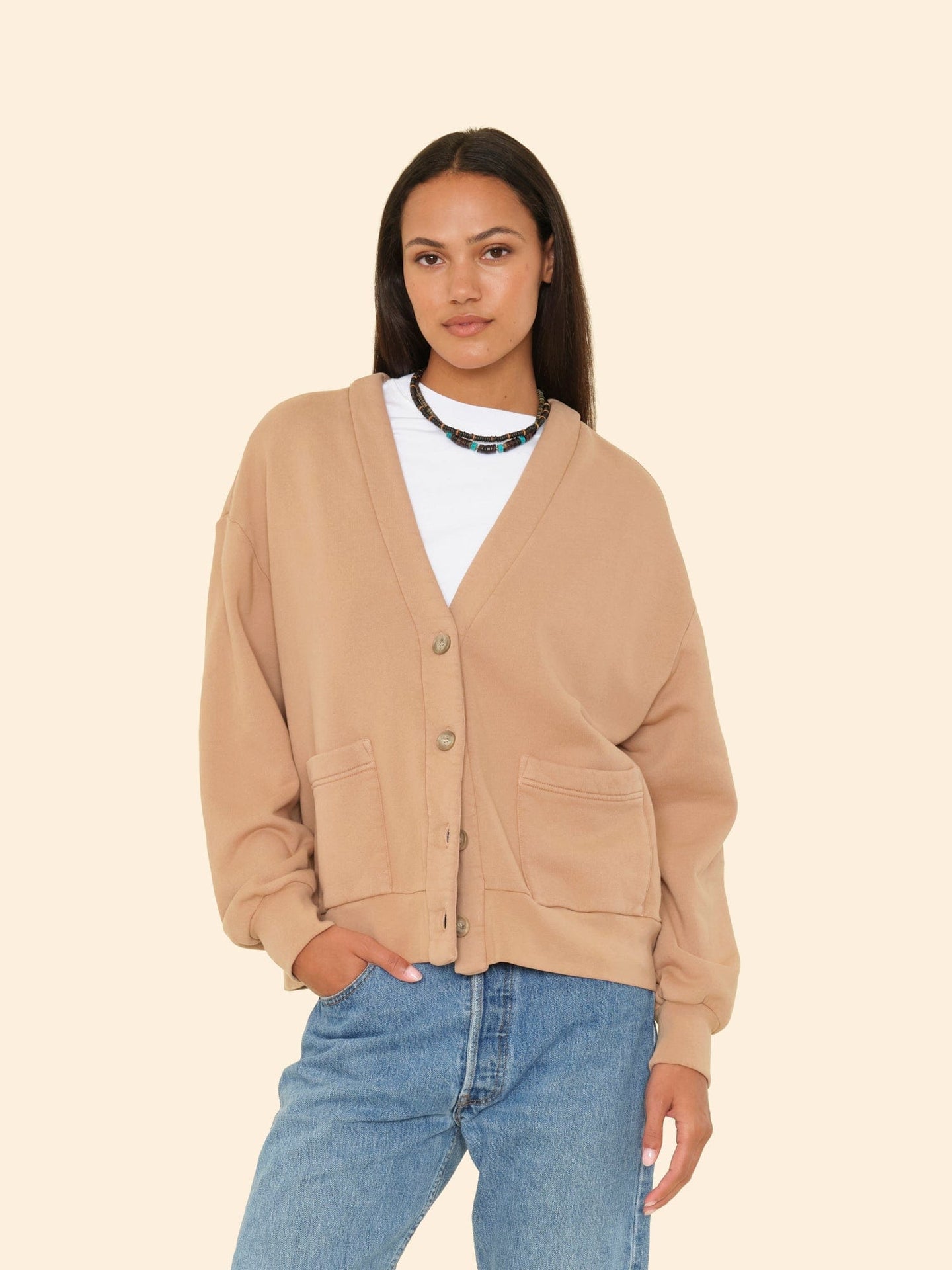 X2505 Sweatshirt Saddle Benny Cardigan Saddle Benny Cardigan