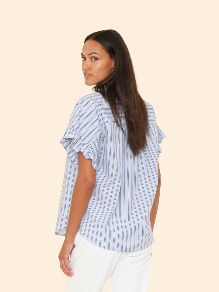 X2505 Top Cascade Stripe Brie Top Cascade Stripe Brie Top