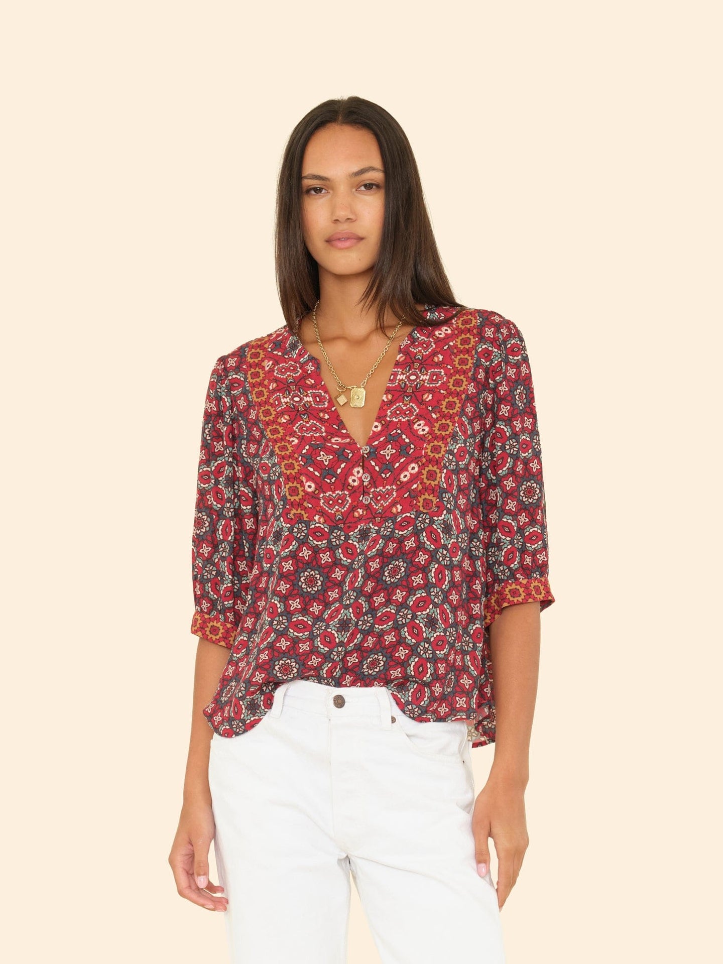 X2505 Top Merlot Tile Corrine Top Merlot Tile Corrine Top