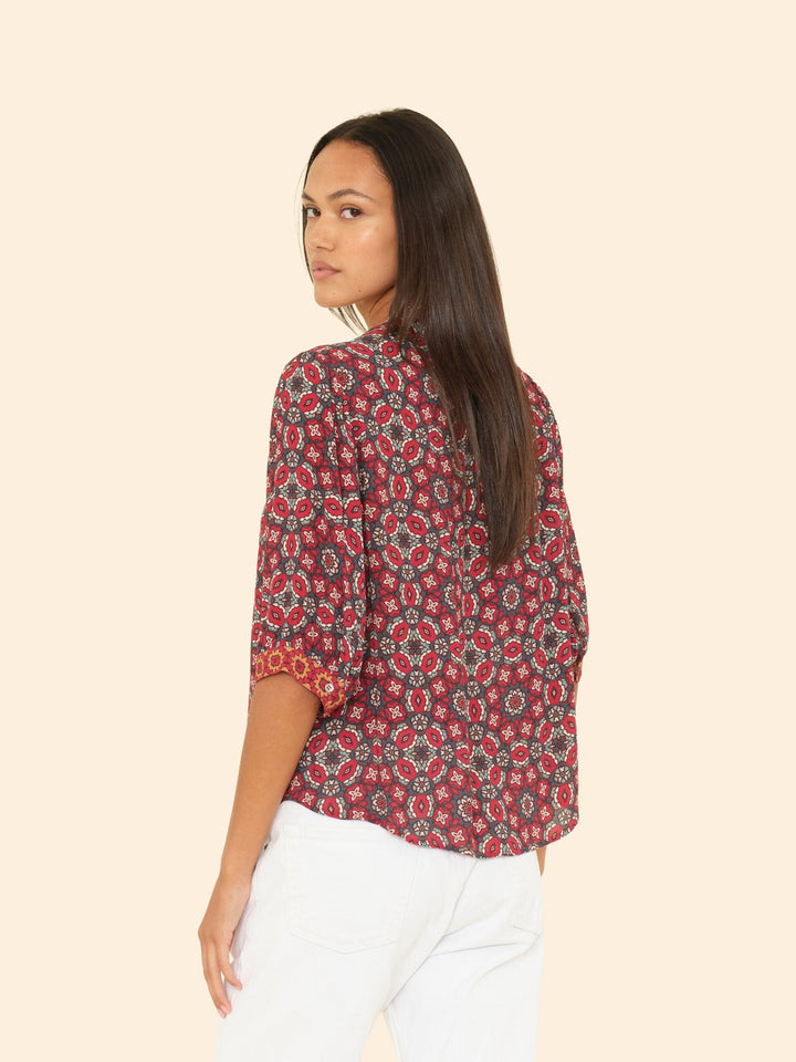 X2505 Top Merlot Tile Corrine Top Merlot Tile Corrine Top