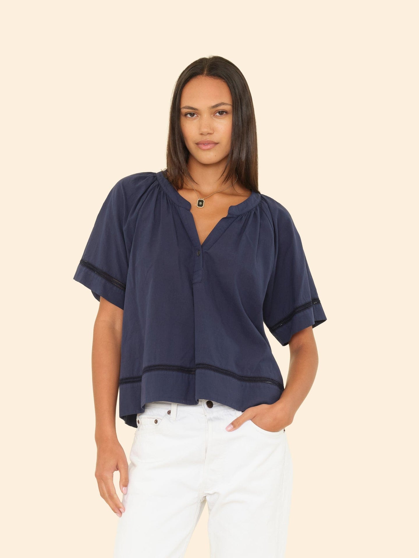 X2505 Top Navy Sadie Top Navy Sadie Top