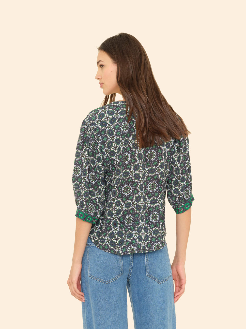 X2505 Top Navy Tile Corrine Top Navy Tile Corrine Top