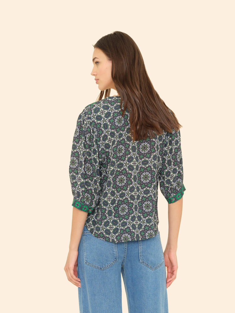 X2505 Top Navy Tile Corrine Top Navy Tile Corrine Top