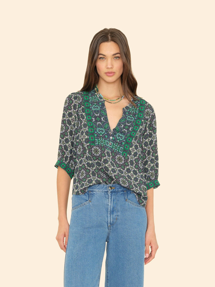 X2505 Top Navy Tile Corrine Top Navy Tile Corrine Top