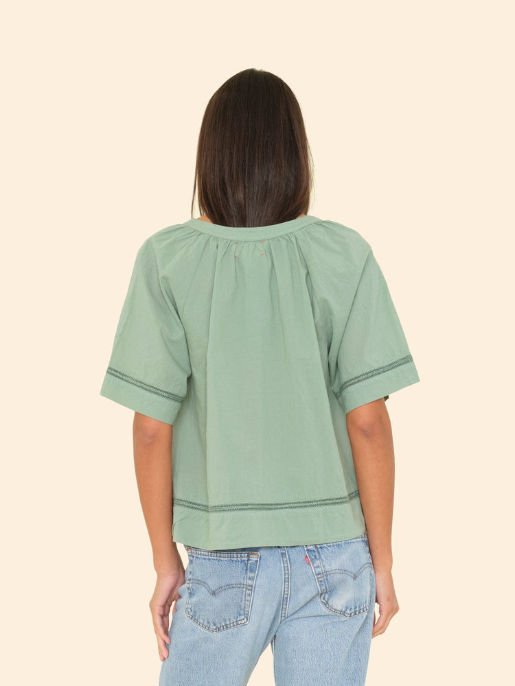 X2505 Top Sage Leaf Sadie Top Sage Leaf Sadie Top