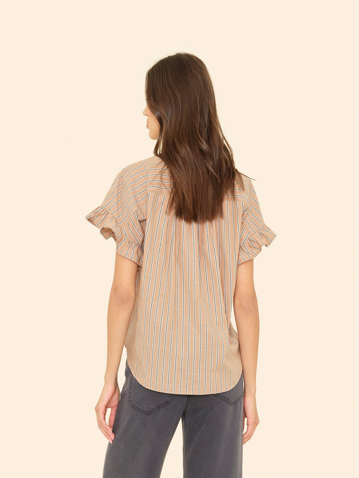 X2505 Top Toffee Stripe Brie Top Toffee Stripe Brie Top