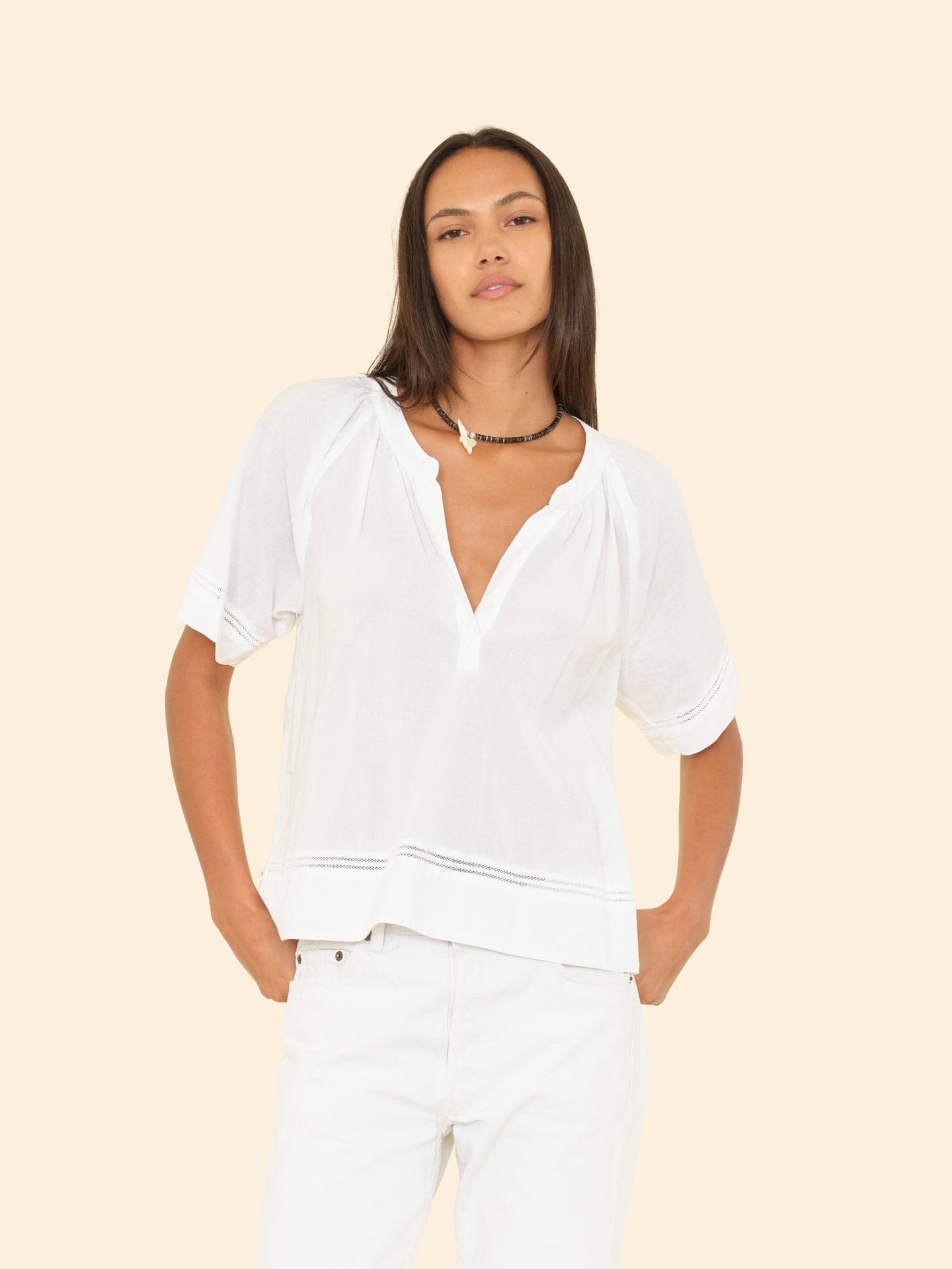 X2505 Top White Sadie Top White Sadie Top