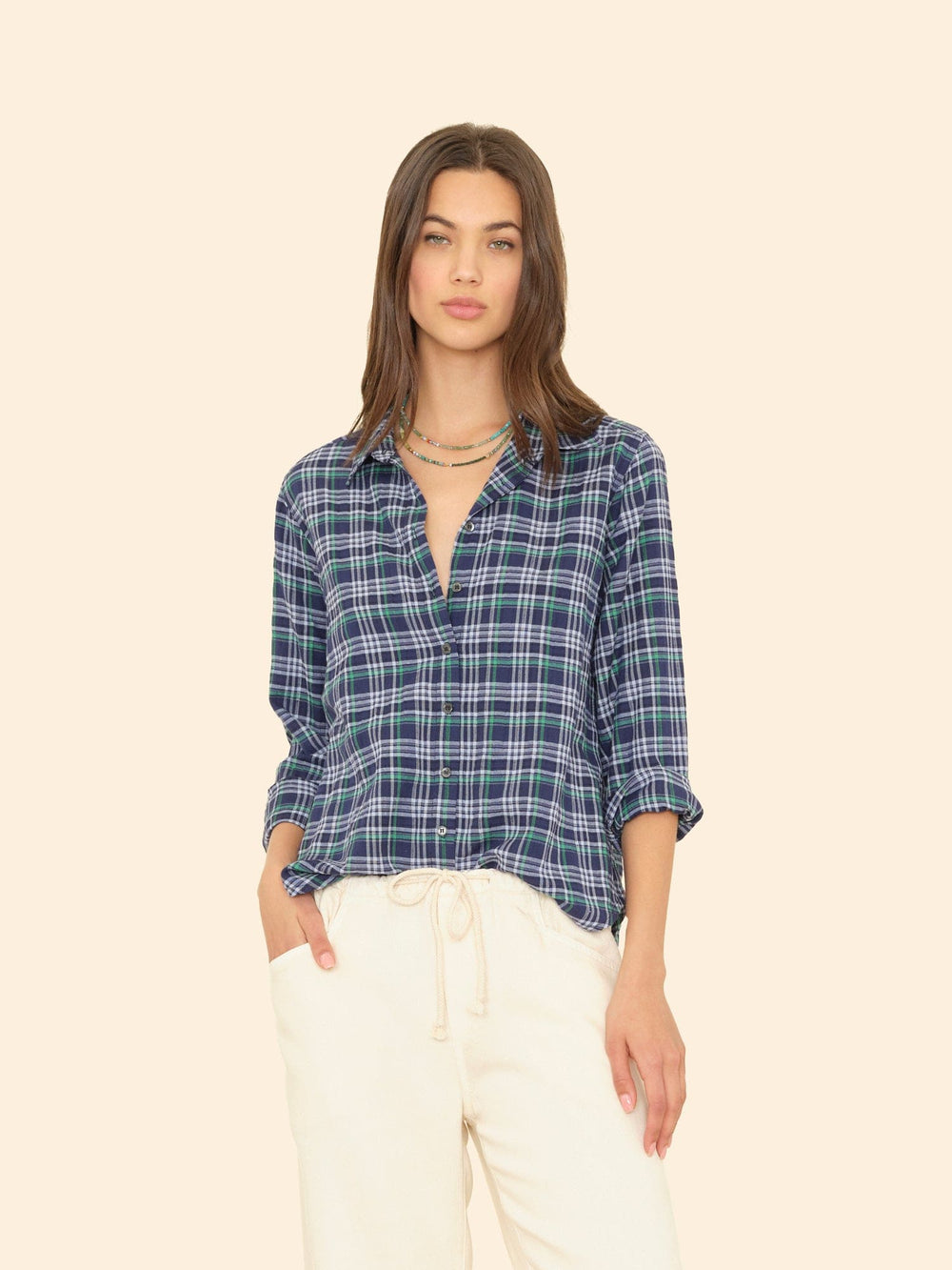 X2506 Shirt Forest Blue Plaid Scout Shirt Forest Blue Plaid Scout Shirt