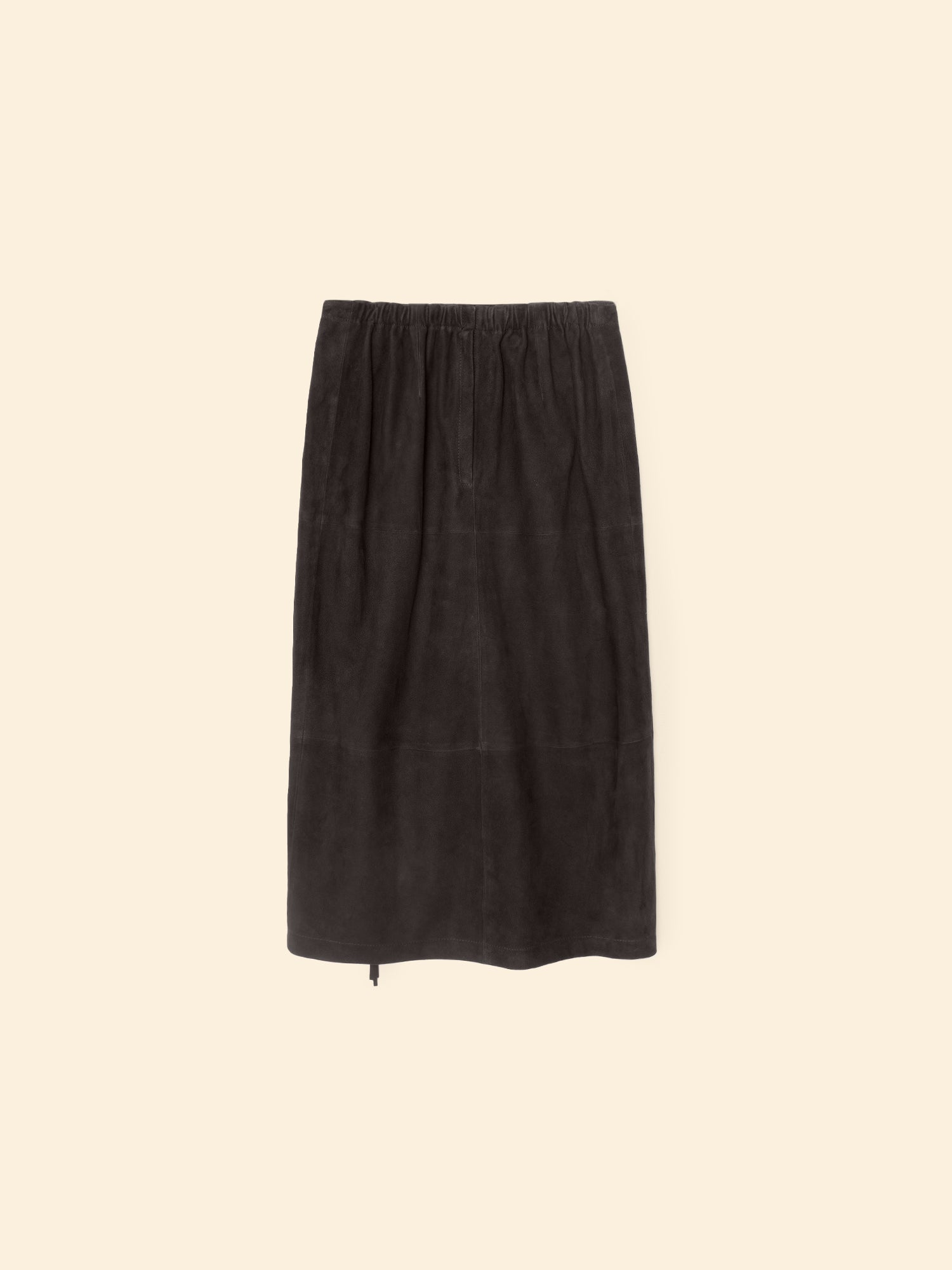 Black Bonnie Suede Skirt