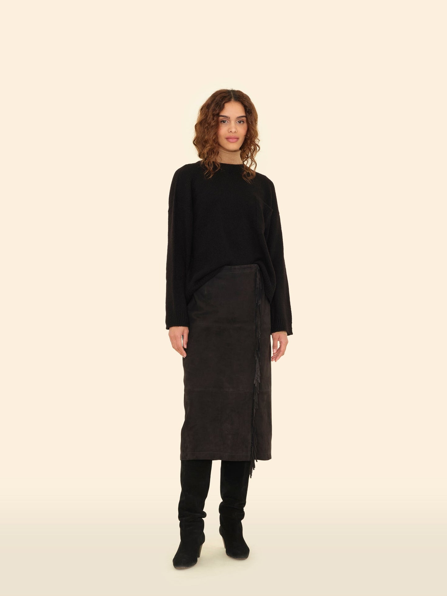 X2506 Skirt Black Bonnie Suede Skirt Black Bonnie Suede Skirt