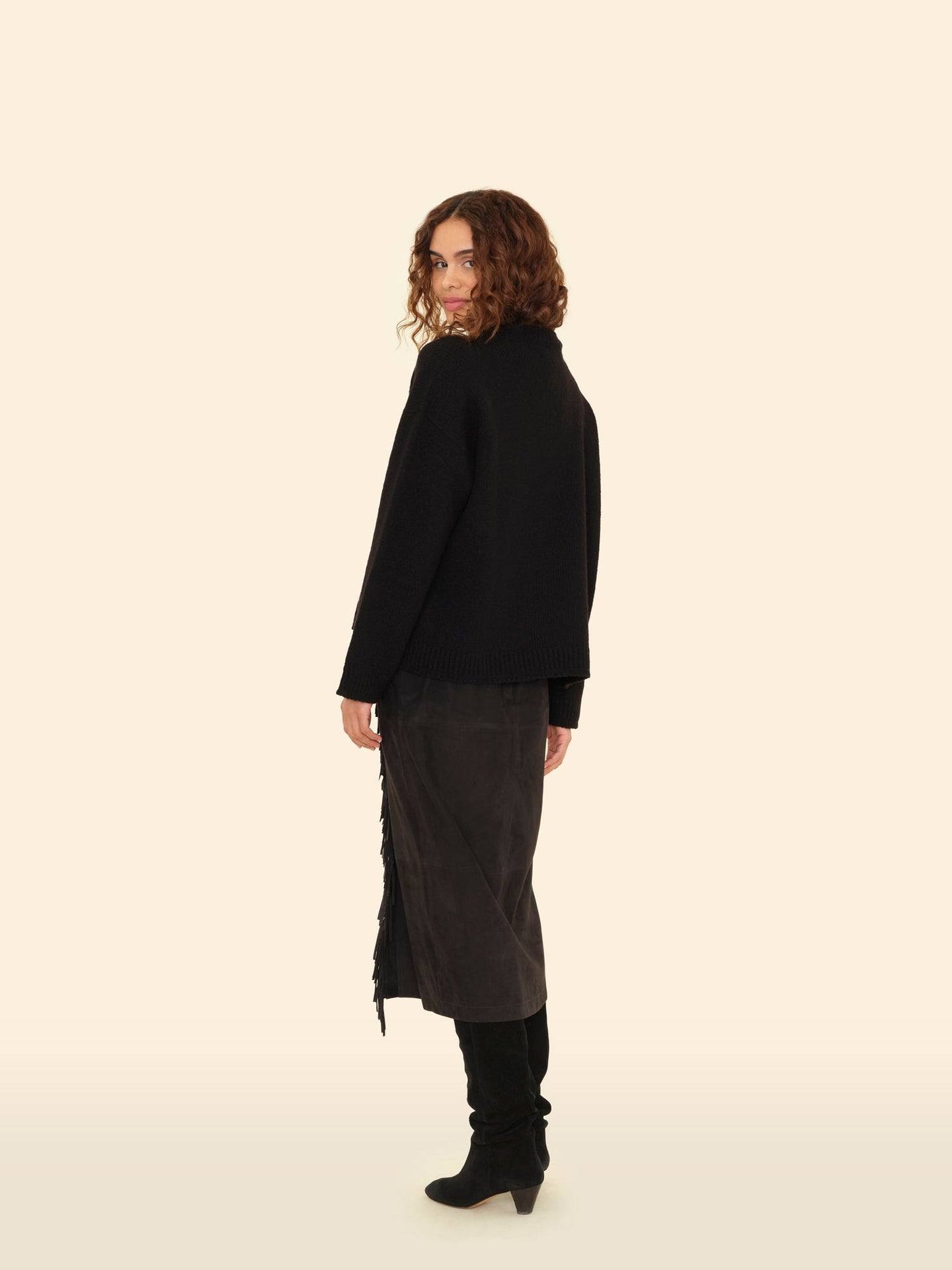 X2506 Skirt Black Bonnie Suede Skirt Black Bonnie Suede Skirt