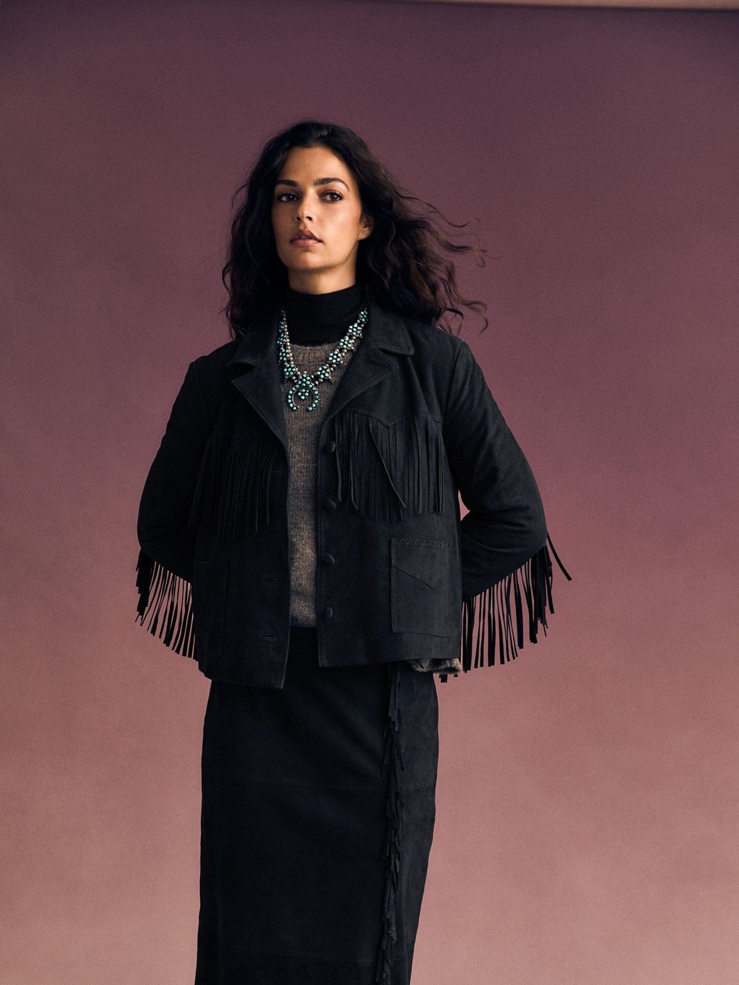 X2506 Skirt Black Bonnie Suede Skirt Black Bonnie Suede Skirt
