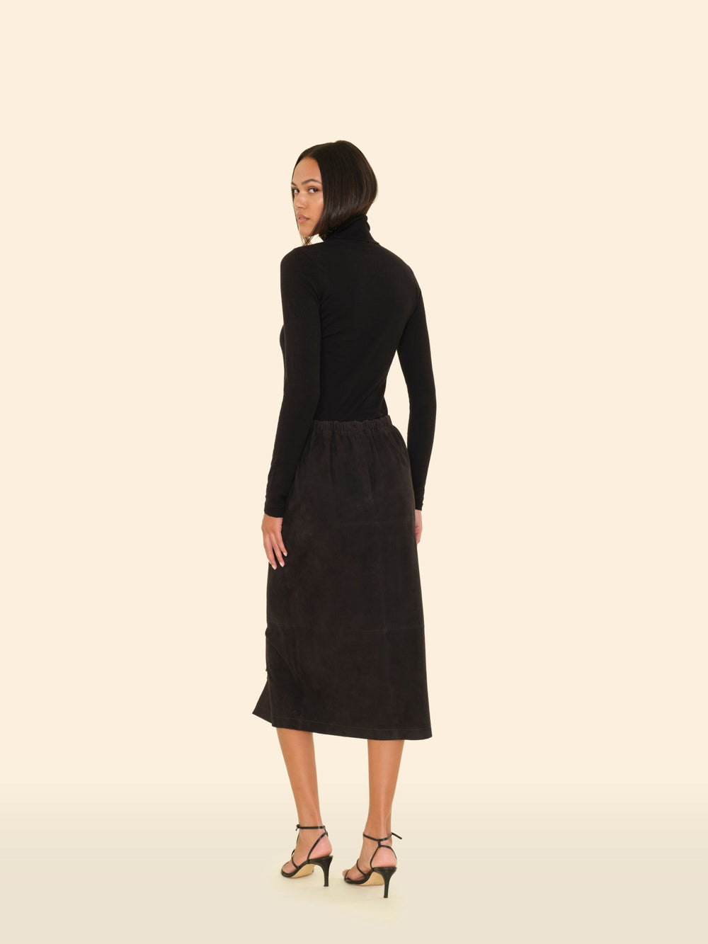 X2506 Skirt Black Bonnie Suede Skirt Black Bonnie Suede Skirt