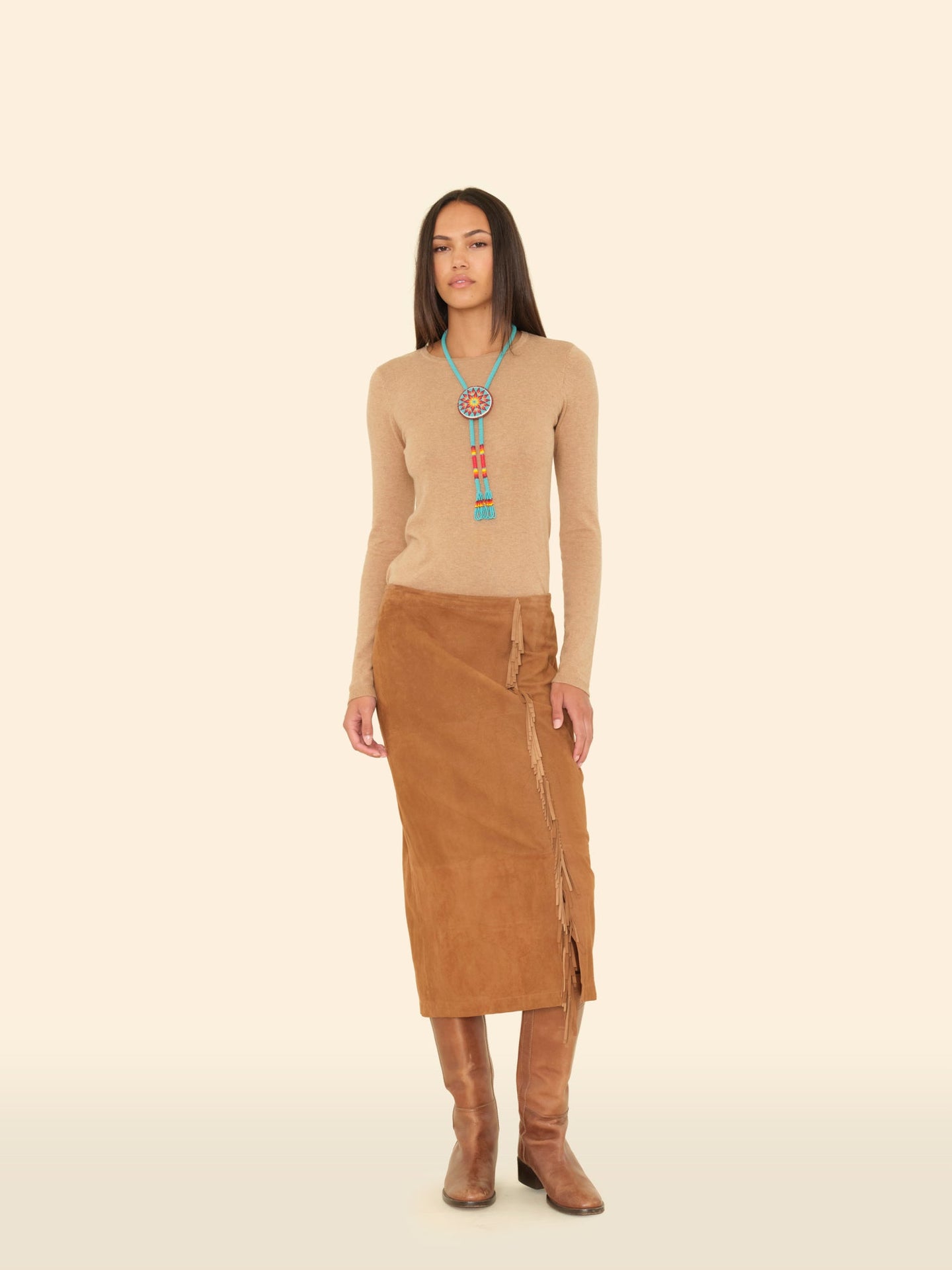 X2506 Skirt Mustang Bonnie Suede Skirt Mustang Bonnie Suede Skirt