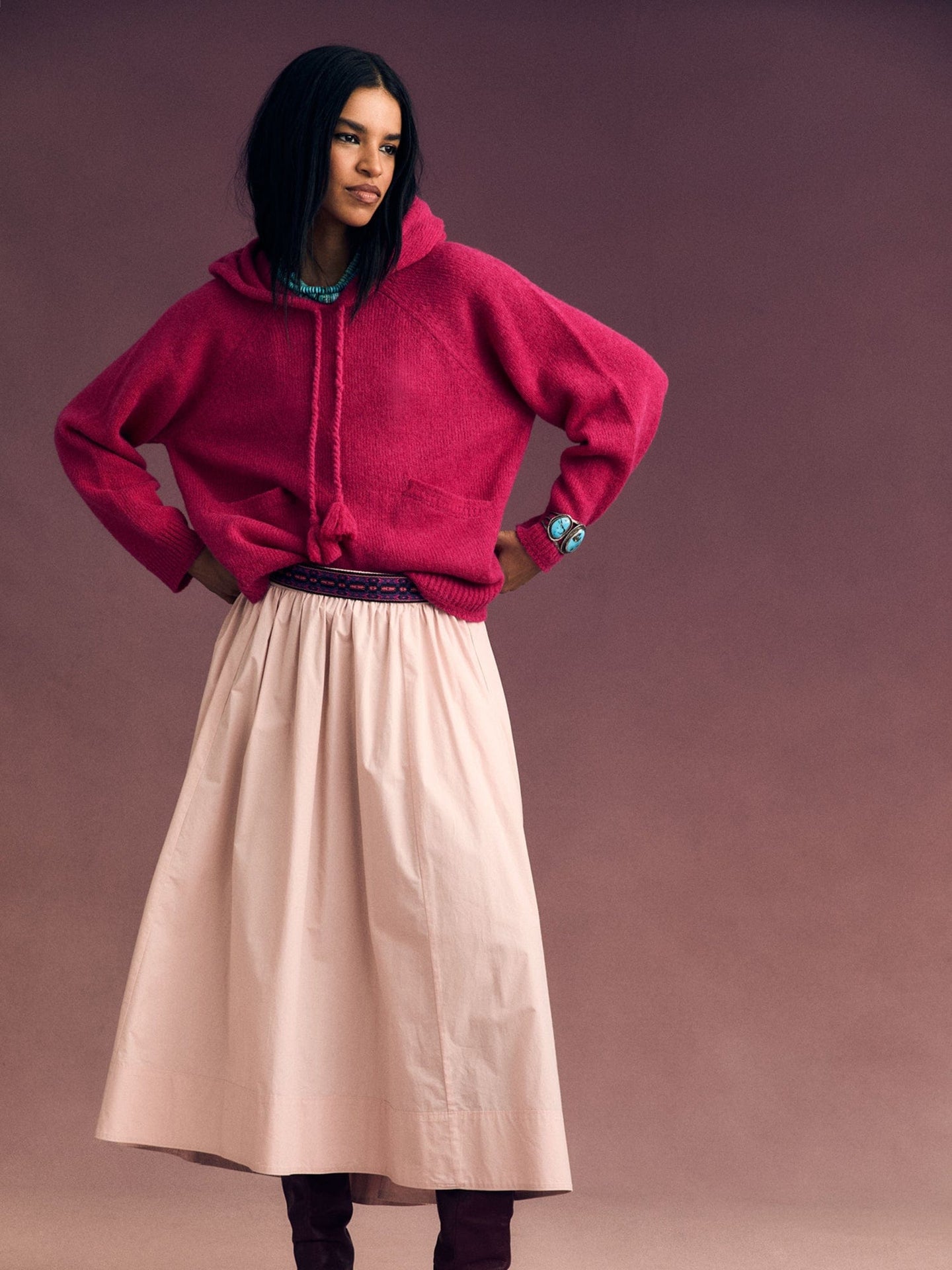 X2506 Skirt Powder Rose Gwynn Skirt Powder Rose Gwynn Skirt