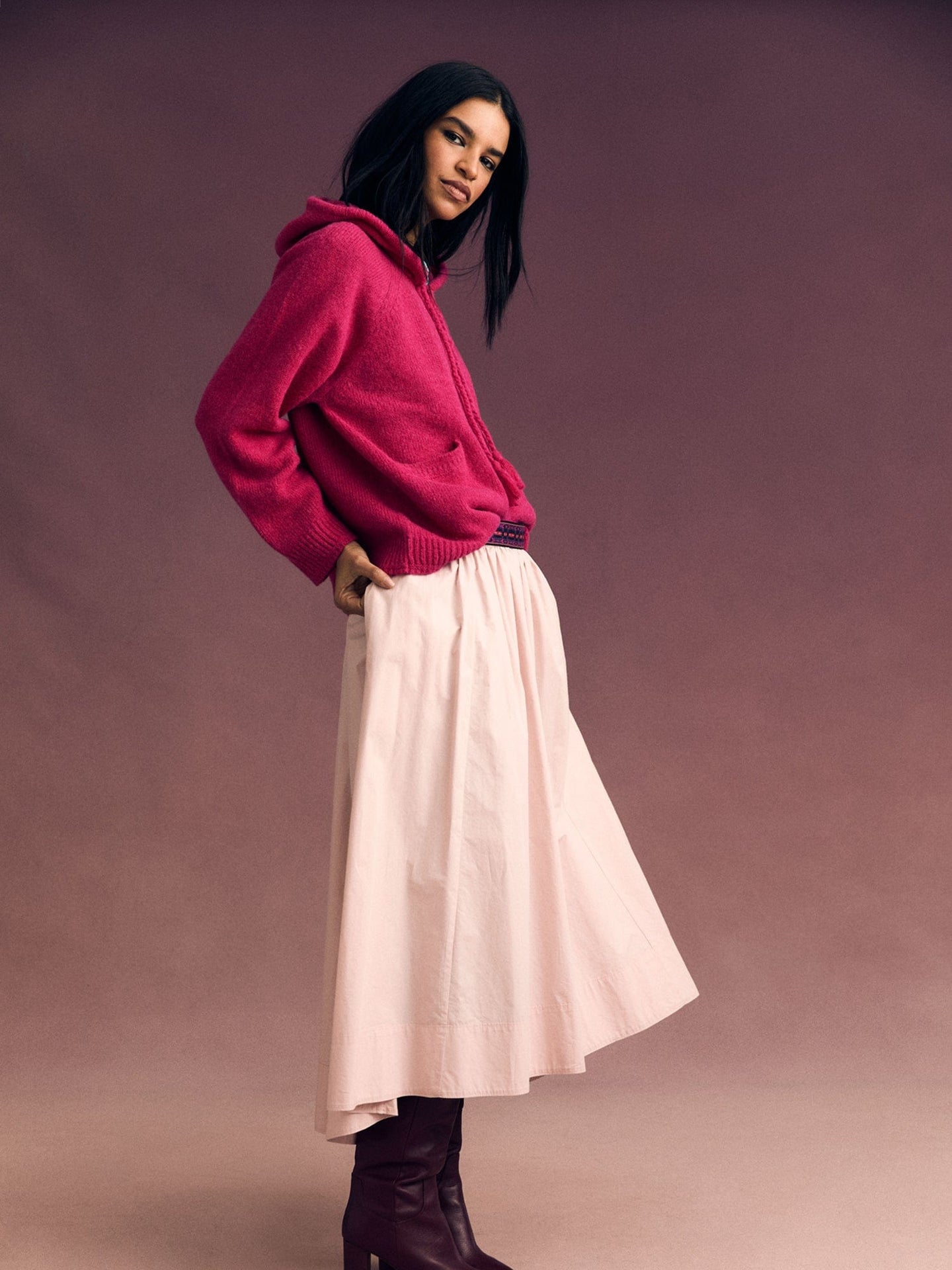 X2506 Skirt Powder Rose Gwynn Skirt Powder Rose Gwynn Skirt