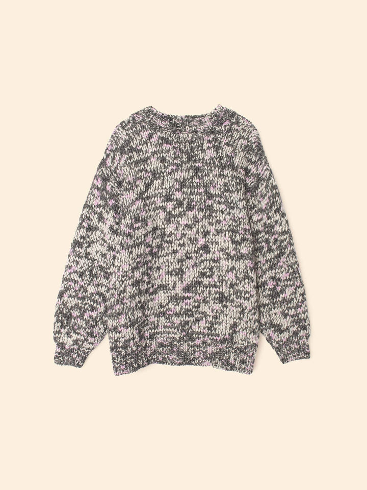 X2506 Sweater Black Melange Marvin Sweater Black Melange Marvin Sweater