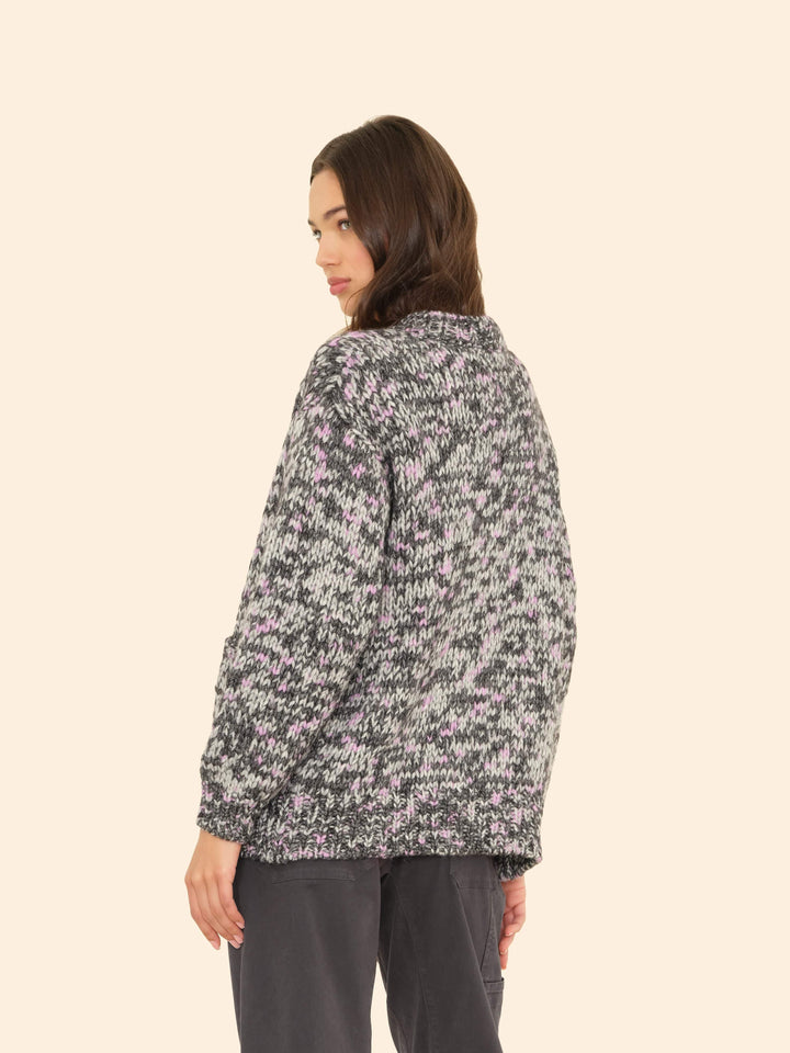 X2506 Sweater Black Melange Marvin Sweater Black Melange Marvin Sweater