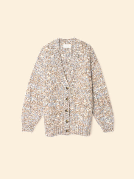 Light Blue Melange Marvin Cardigan