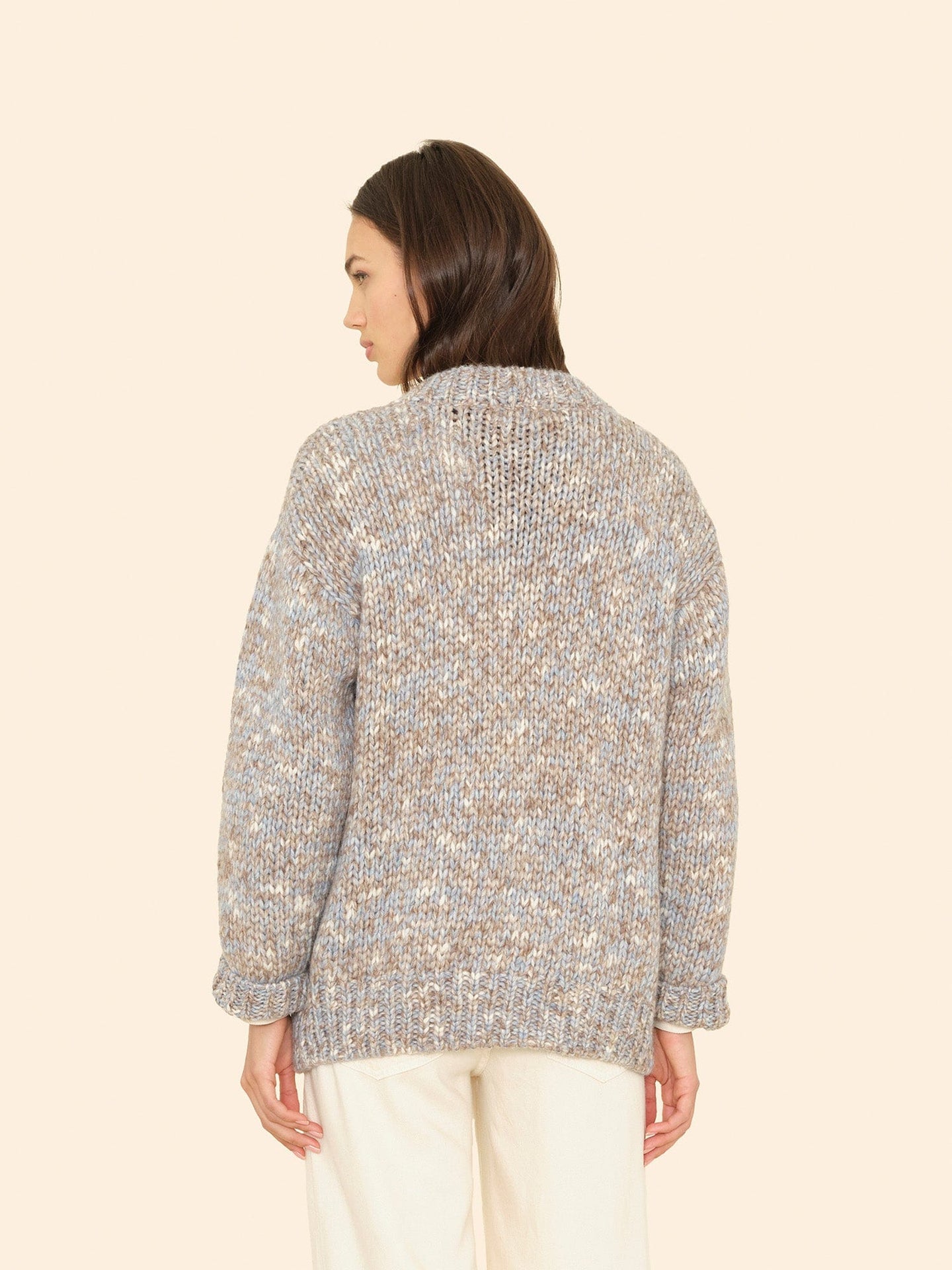 X2506 Sweater Light Blue Melange Marvin Sweater Light Blue Melange Marvin Sweater