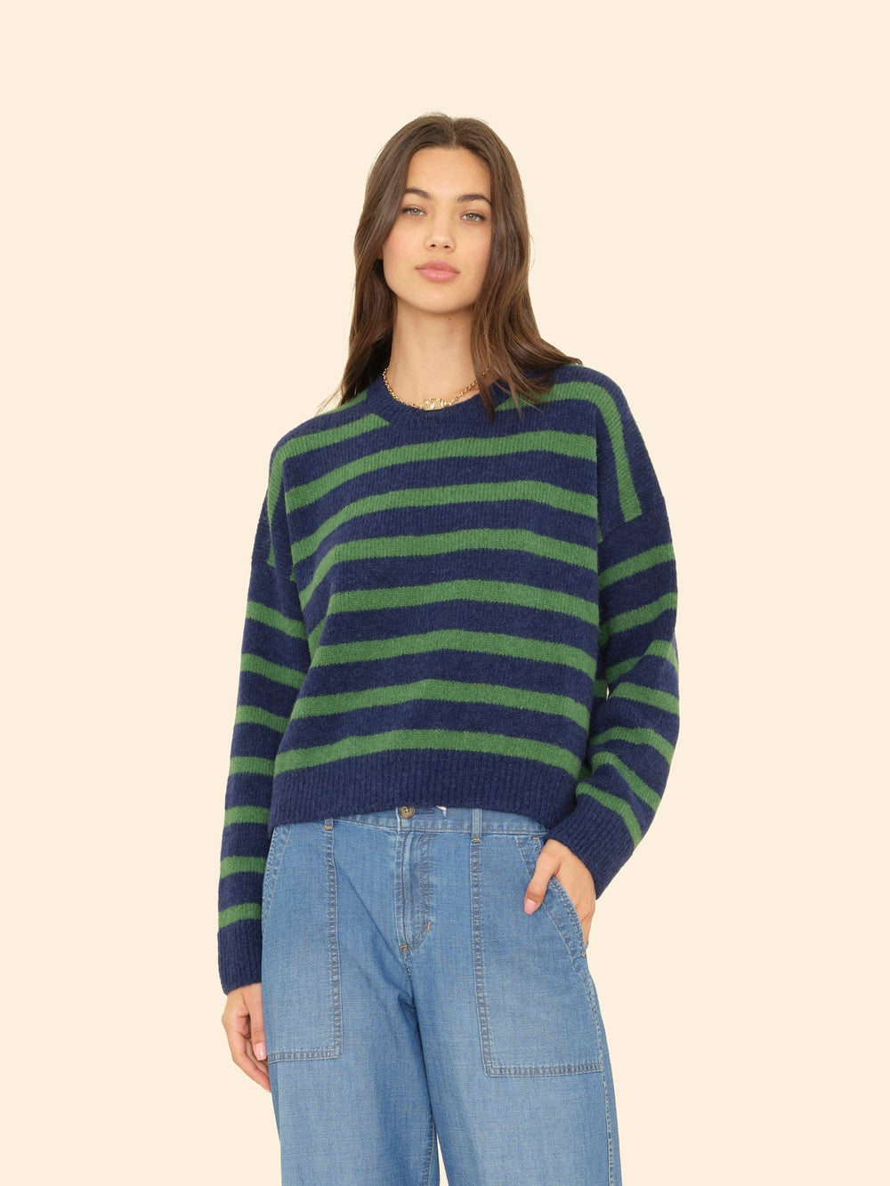 X2506 Sweater Navy Pine Lela Sweater Navy Pine Lela Sweater