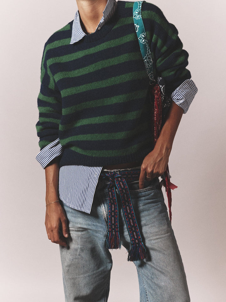 X2506 Sweater Navy Pine Lela Sweater Navy Pine Lela Sweater