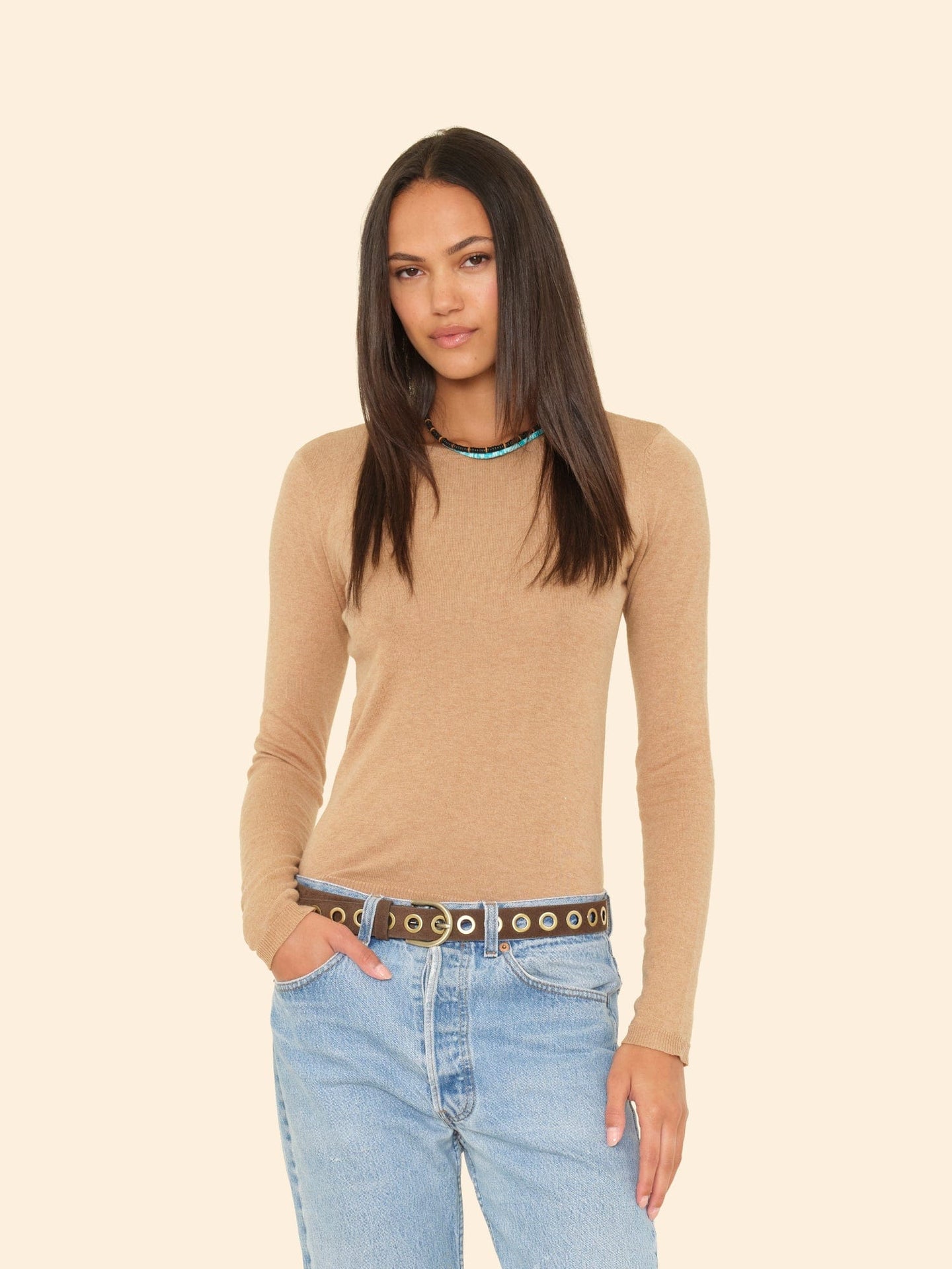 X2506 Sweater Raffia Crewe Sweater Raffia Crewe Sweater