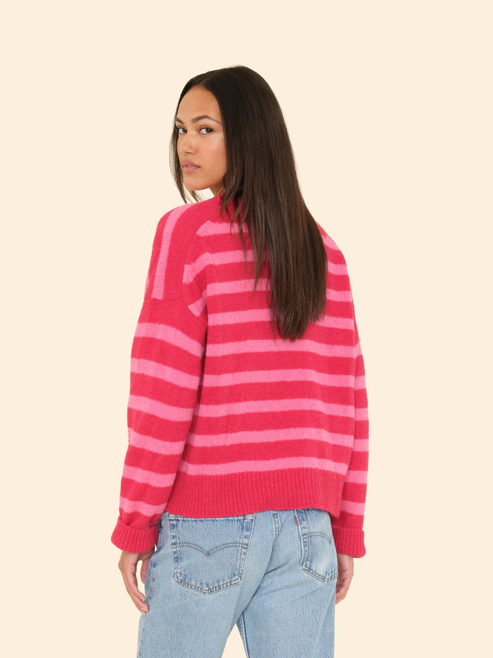 X2506 Sweater Red Rose Lela Sweater Red Rose Lela Sweater