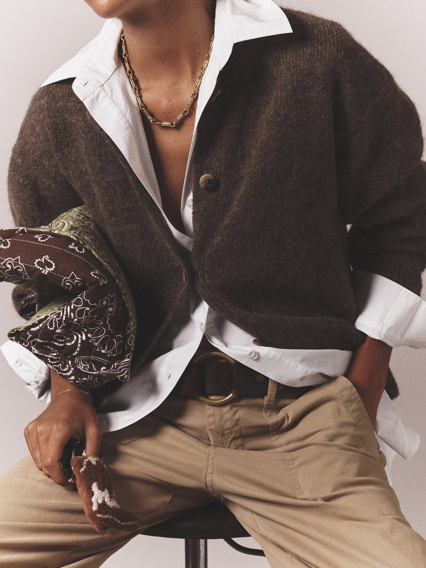 X2506 Sweater Taupe Cameron Sweater Taupe Cameron Sweater