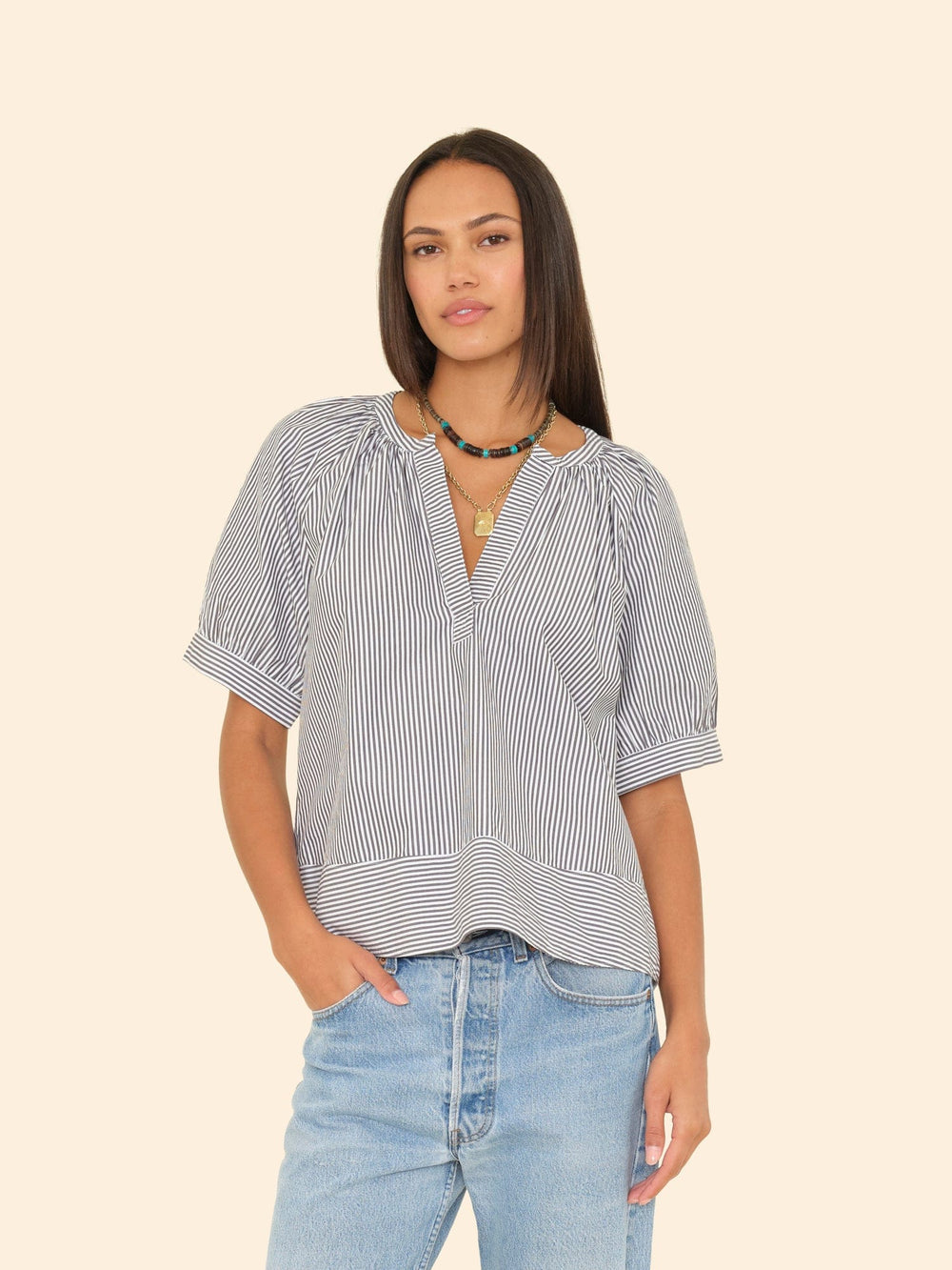 X2506 Top Slate Black Josette Top Slate Black Josette Top