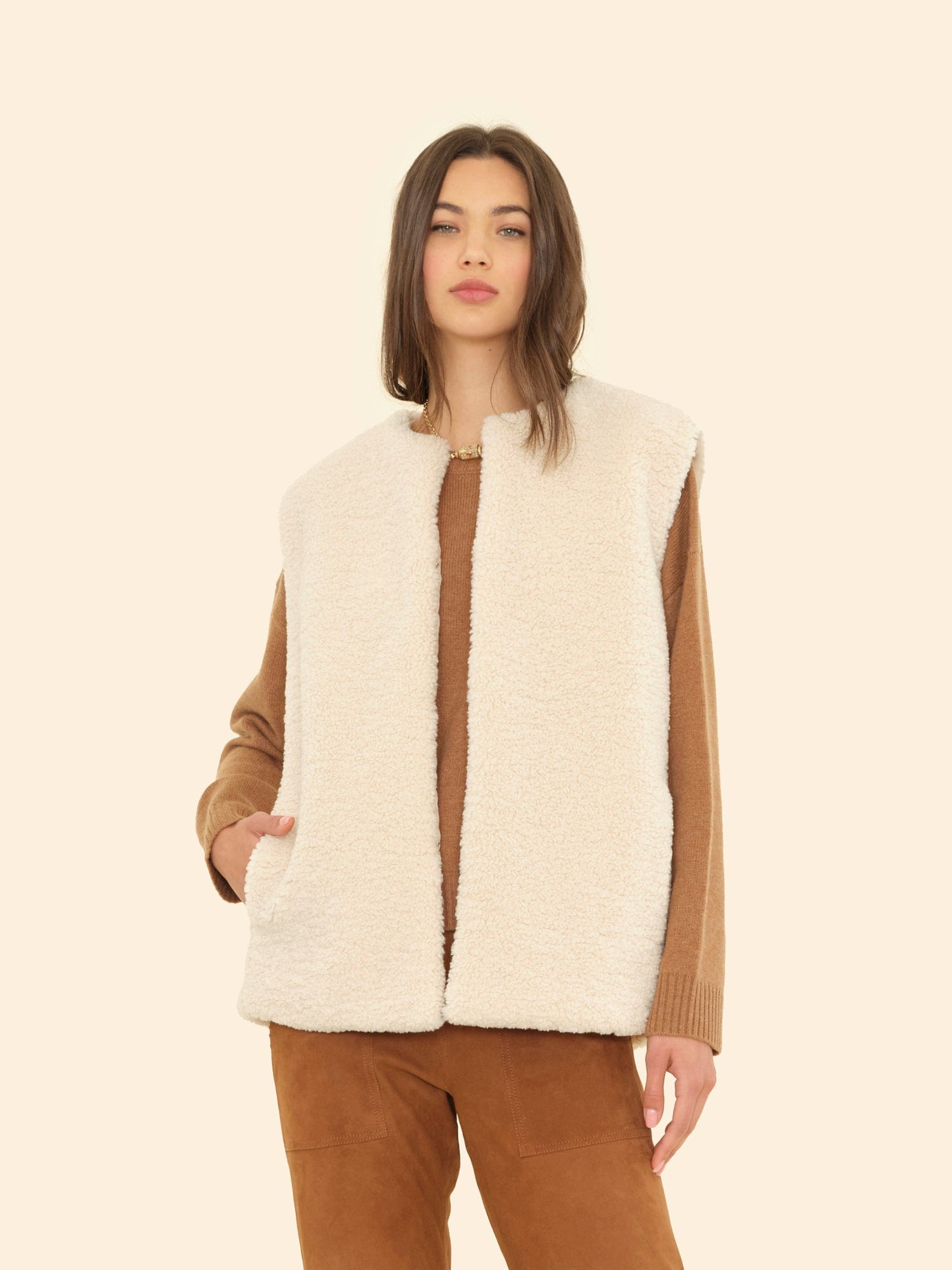 Cream Thea Vest