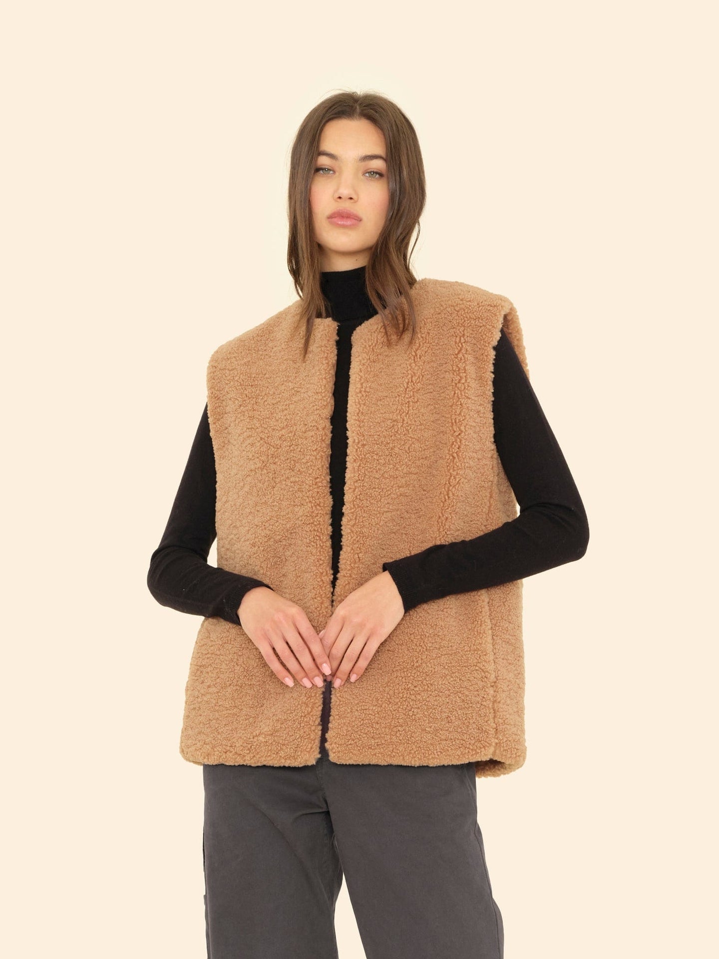 X2506 Vest Teddy Brown Thea Vest Teddy Brown Thea Vest