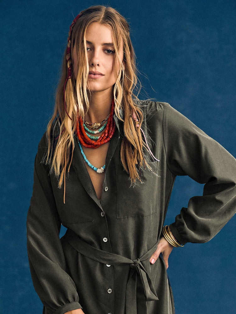X2507 Dress Dusty Army Lawson Dress Dusty Army Lawson Dress