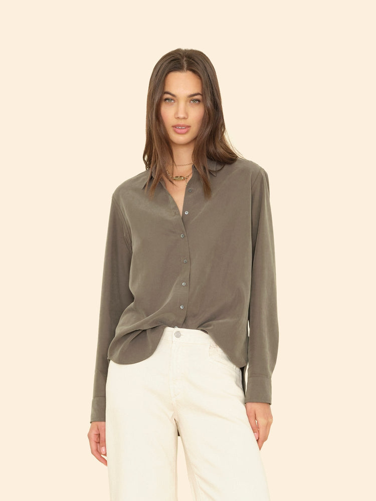 X2507 Shirt Dusty Army Beau Modal Shirt Dusty Army Beau Modal Shirt
