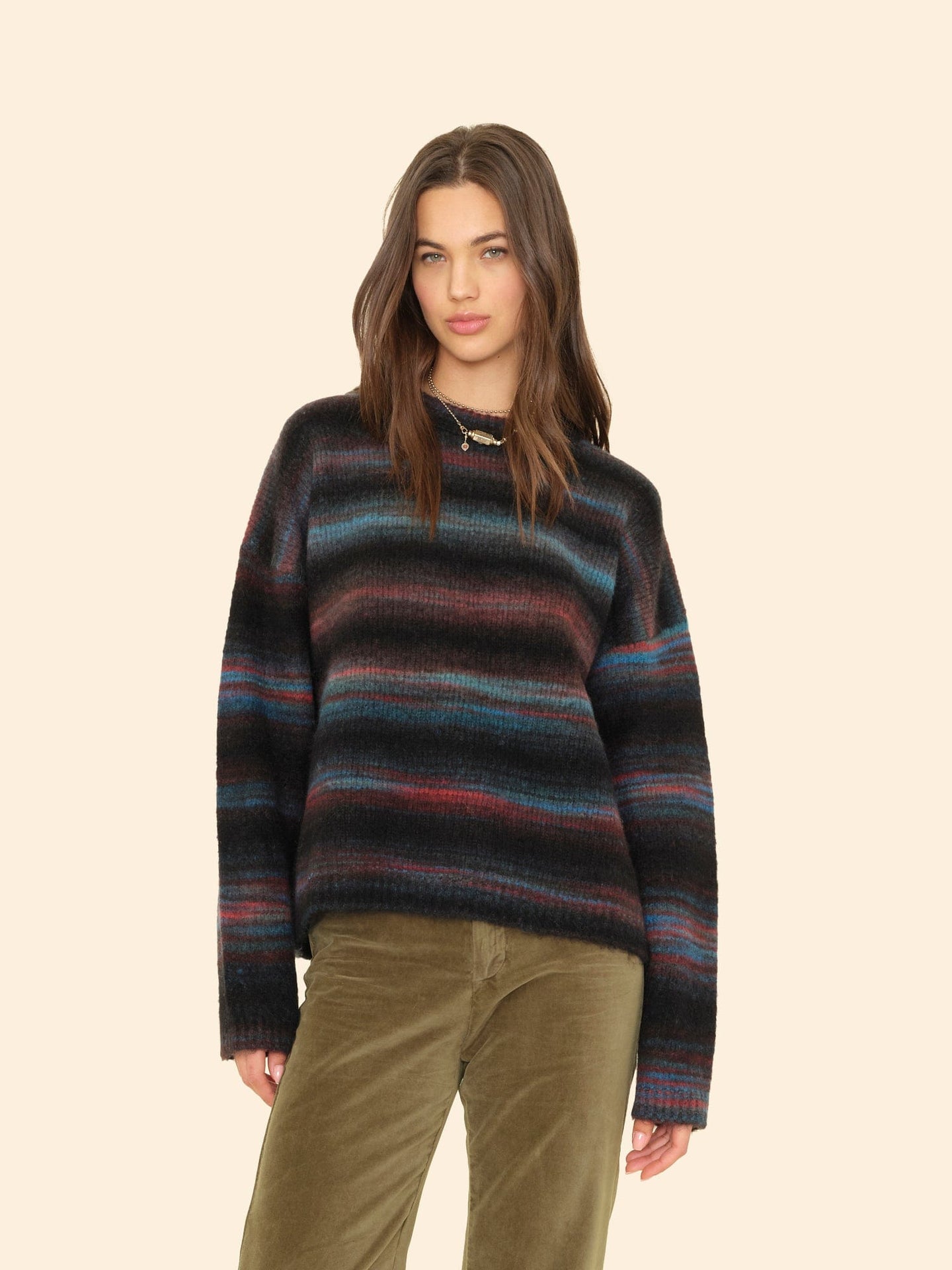 X2507 Sweater Black Ombre Anders Sweater Black Ombre Anders Sweater