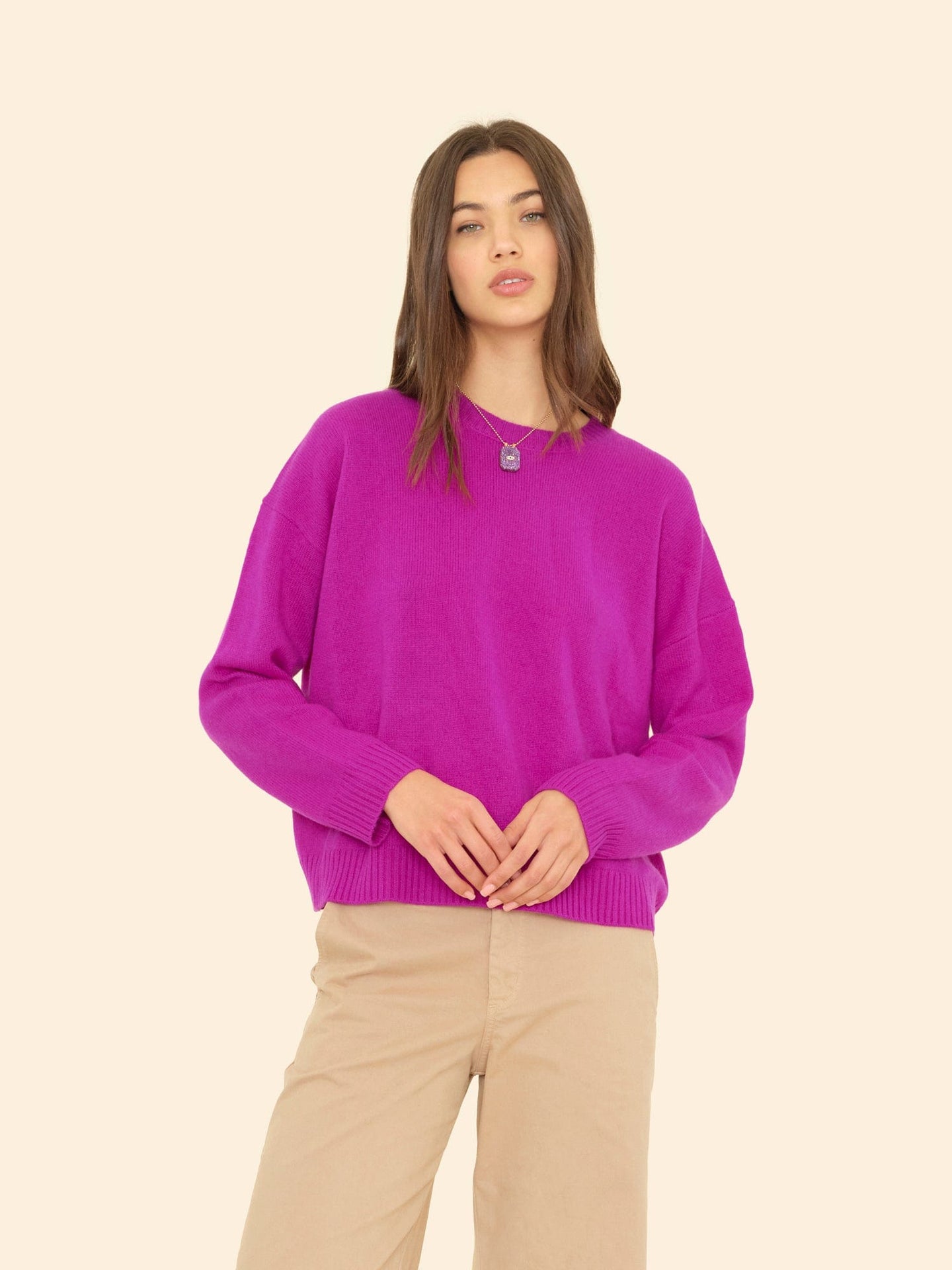 X2507 Sweater Electric Violet Lela Sweater Electric Violet Lela Sweater
