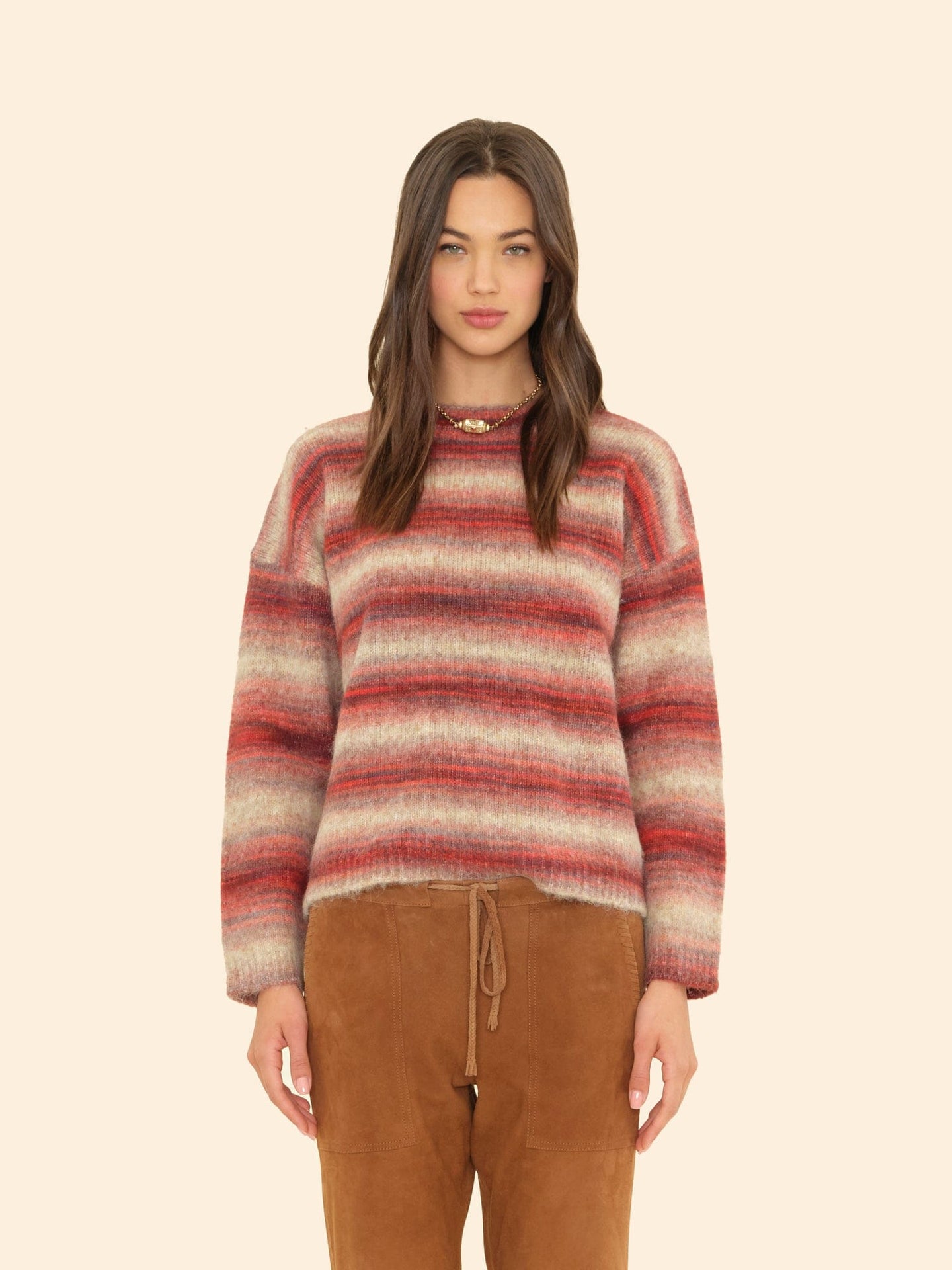 X2507 Sweater Sienna Ombre Anders Sweater Sienna Ombre Anders Sweater
